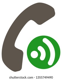 Calling to other trendy icon on white background for web graphic