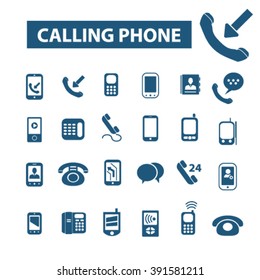calling phone icons
