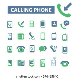 calling phone icons
