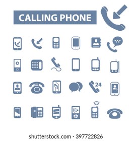 calling phone icons
