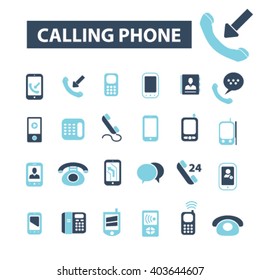 calling phone icons
