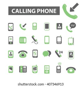 calling phone icons
