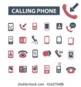 calling phone icons
