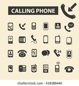 calling phone icons
