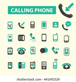 calling phone icons
