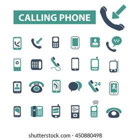 calling phone icons
