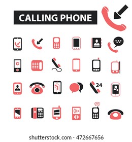 calling phone icons