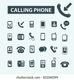calling phone icons
