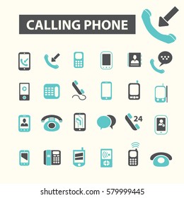 calling phone icons
