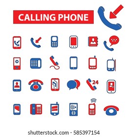 calling phone icons
