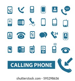 calling phone icons
