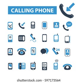 calling phone icons
