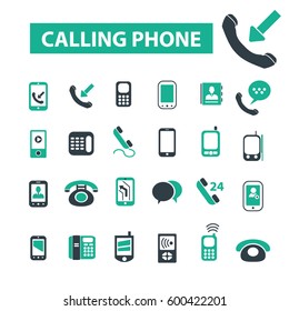 calling phone icons

