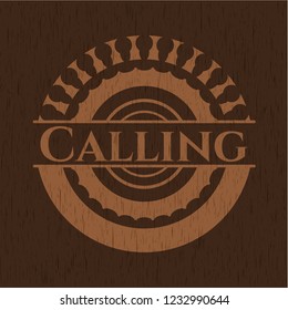 Calling wooden emblem