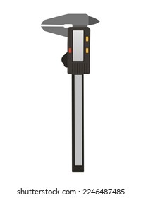 Calliper measuring tools hand tool instrument vector illustration isolated on white background