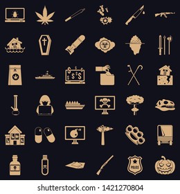 Callousness icons set. Simple set of 36 callousness vector icons for web for any design