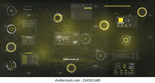 Callout frames in HUD style. Modern digital infobox layout templates, futuristic callout labels. HUD, UI, GUI interface elements. Set of vector elements