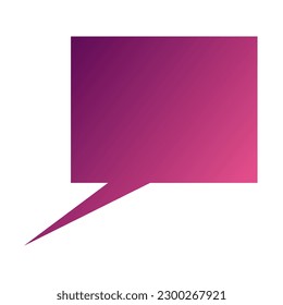 Callout Gradient Art Vector Design