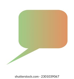 Callout Gradient Art Vector Design