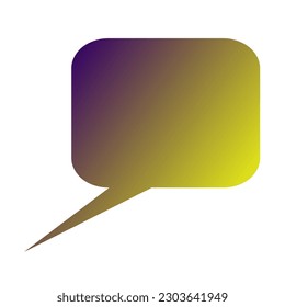 Callout Gradient Art Vector Design