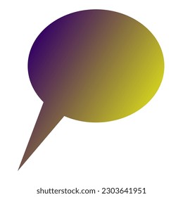 Callout Gradient Art Vector Design