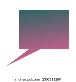 Callout Gradient Art Vector Design