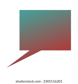 Callout Gradient Art Vector Design