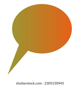 Callout Gradient Art Vector Design