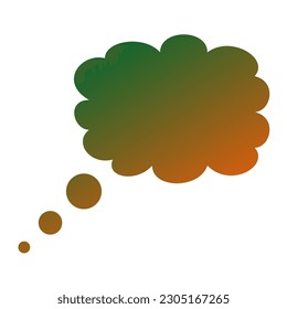Callout Gradient Art Vector Design