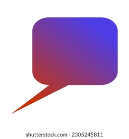 Callout Gradient Art Vectordesign