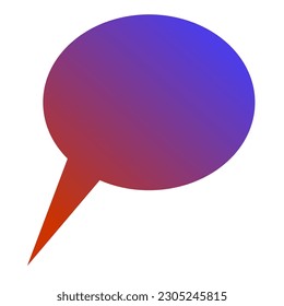 Callout Gradient Art Vectordesign