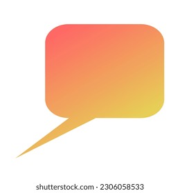 Callout Gradient Art Vector Design