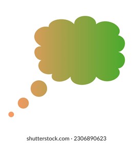 Callout Gradient Art Vector Design