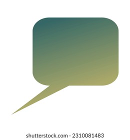 Callout Gradient Art Vector Design