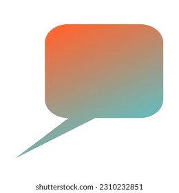 Callout Gradient Art Vector Design