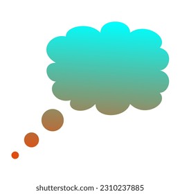 Callout Gradient Art Vector Design