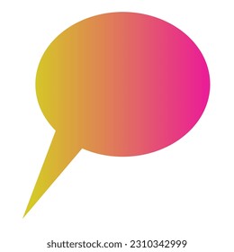 Callout Gradient Art Vector Design