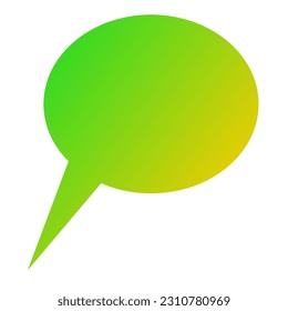 Callout Gradient Art Vector Design