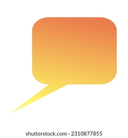 Callout Gradient Art Vector Design