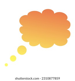 Callout Gradient Art Vector Design