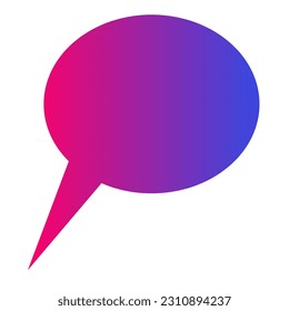 Callout Gradient Art Vector Design