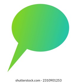 Callout Gradient Art Vector Design