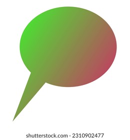 Callout Gradient Art Vector Design