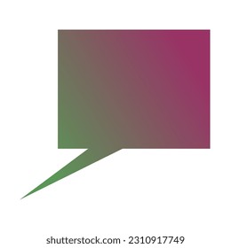 Callout Gradient Art Vector Design