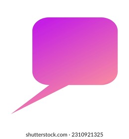 Callout Gradient Art Vector Design