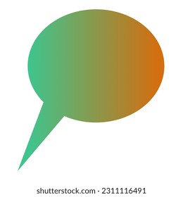 Callout Gradient Art Vector Design