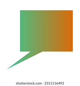 Callout Gradient Art Vector Design