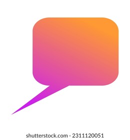 Callout Gradient Art Vector Design