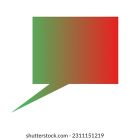 Callout Gradient Art Vectordesign
