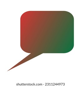 Callout Gradient Art Vector Design